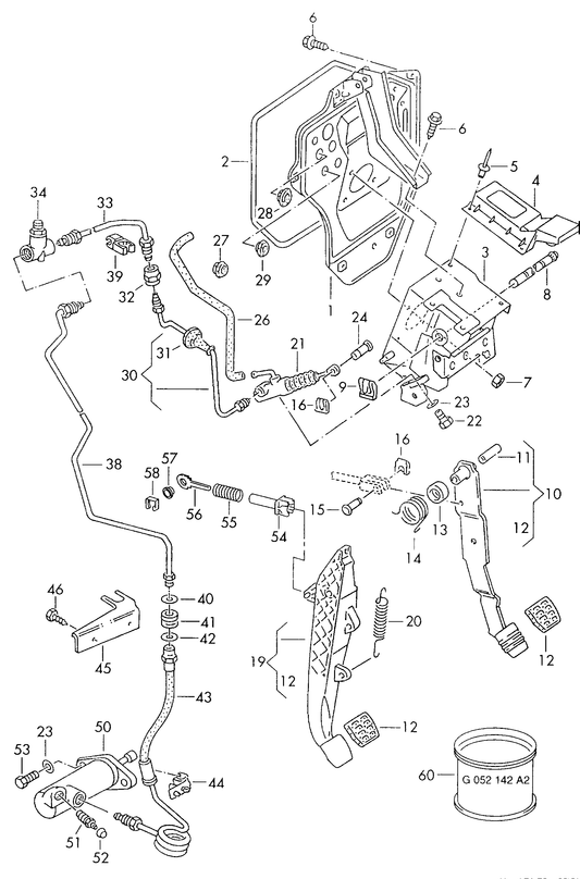 721-025 T4 7D brake and clutch pedals cluster 'Please select parts from links below-prices will update'