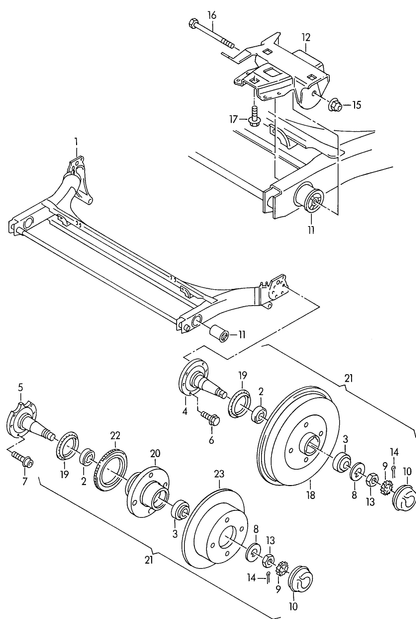 (2) 103369 Inner wheel bearing