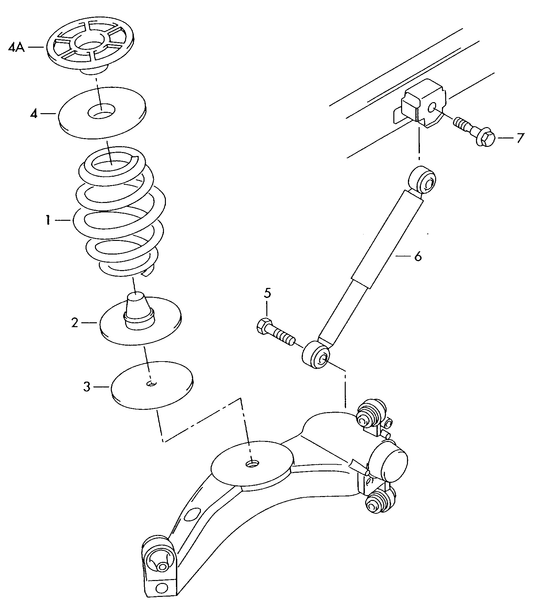 511-015 Golf mk4 (1J) Rear suspension shock absorbers 4motion 'Please select parts from links below-prices will update'