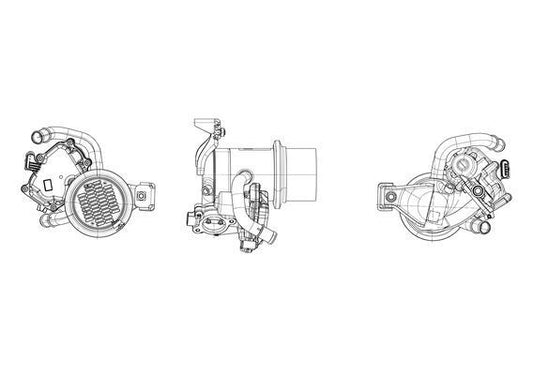 55000 Behr OE Cooler for exhaust recuperation