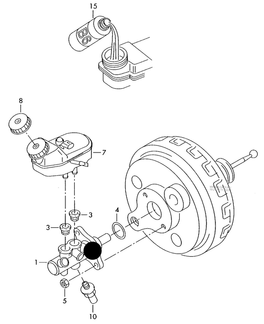 (ITEM 1) 114425 Brake master cylinder 26.9mm PR-1AJ,1AE, PR-1AT+AXA, AXB,AXC,BKK