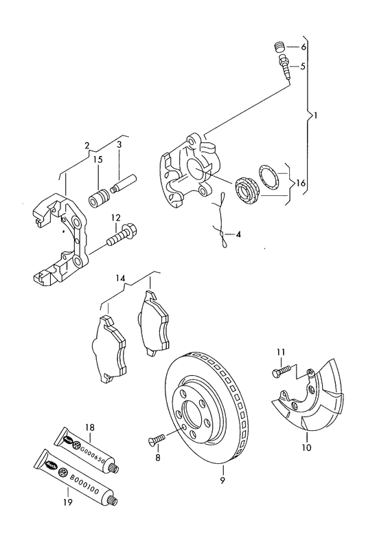 615-025 Bora Front discs & pads 1.8T 150bhp;2.3 V5 150bhp;1.9TDI 130/150bhp 'Please select parts from links below-prices will update'