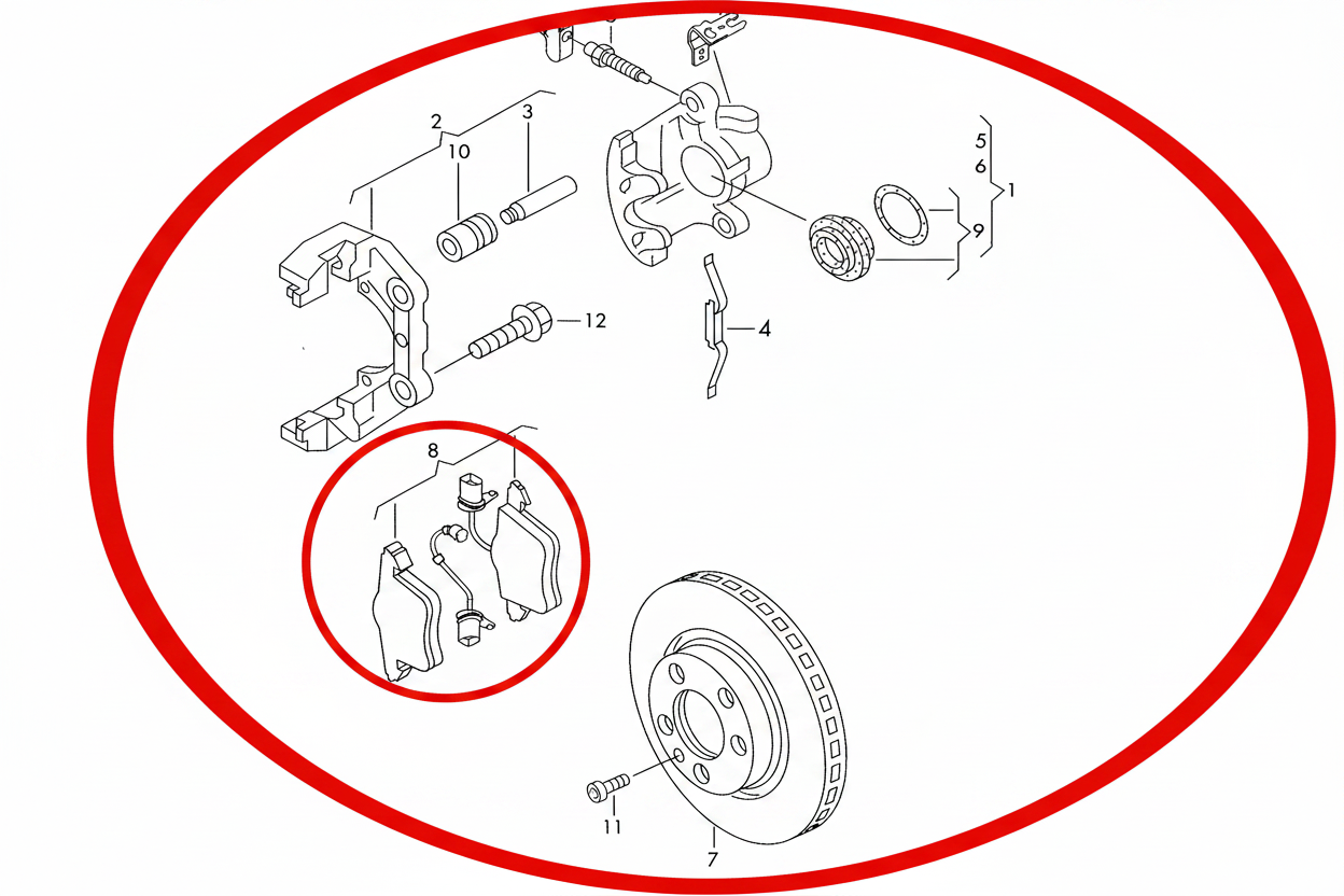 615-045 with item 8 circled