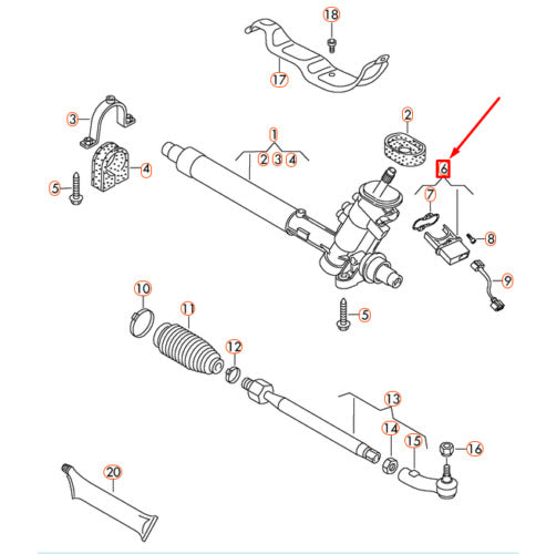 (ITEM 6) 116759 GENUINE Steering Angle Sensor VAG 2002> PR-1N2,1N5