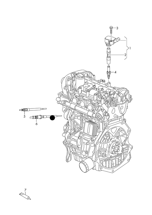 (Item 6) H70009 BERU OE Master Glow Plug with pressure sensor ''Limited UK stocks available to order''