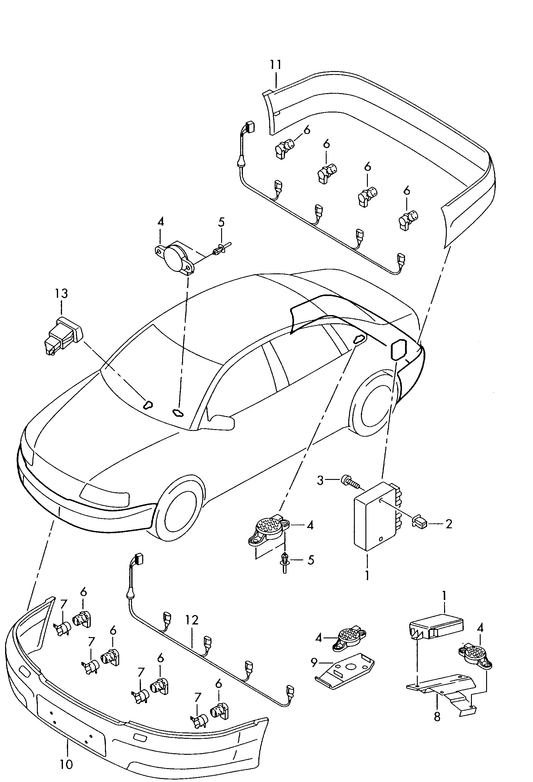 (ITEM 6) 115917 ULTRASONIC PRIMED PARKING SENSOR