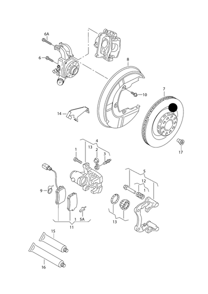 (7) 110416 Rear Vented Brake Disc-294x22mm T5 03>PR-2E3 16" ''Priced per Disc-Please buy 2''