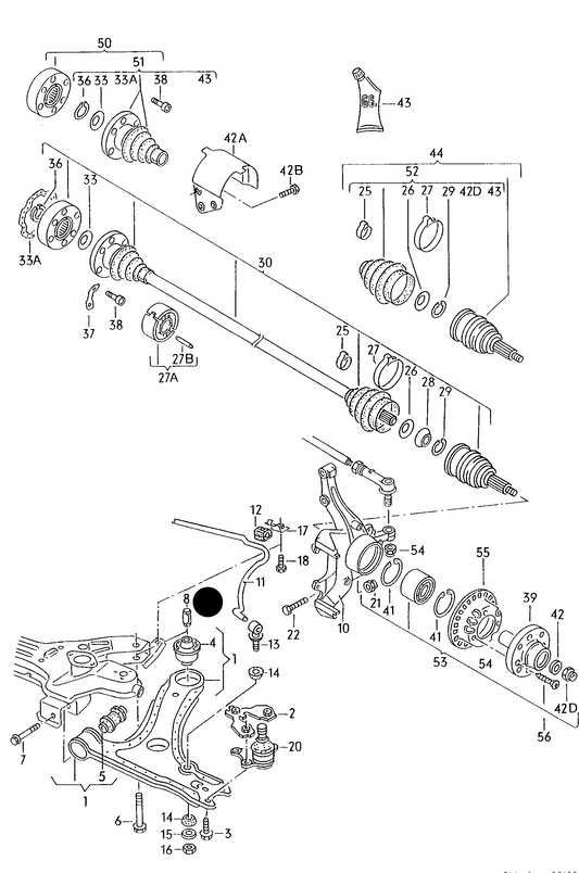 (8) 102776 Sleeve for Wishbone>Rear Bush 102774 (Old school lip type)