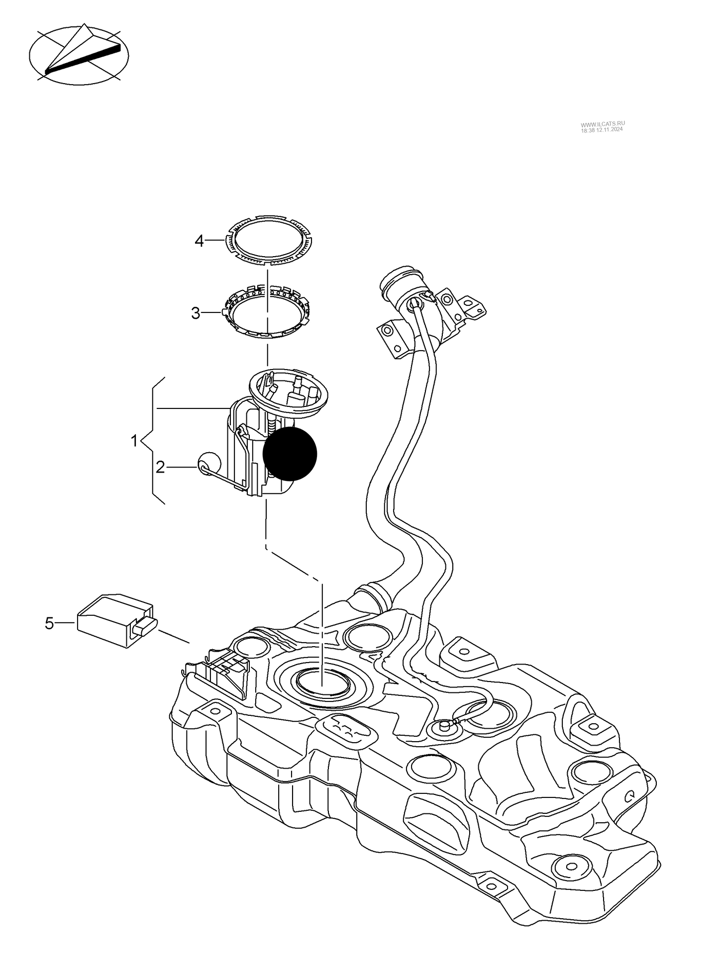 (ITEM 1) 771069 BOSCH Fuel pump & sender