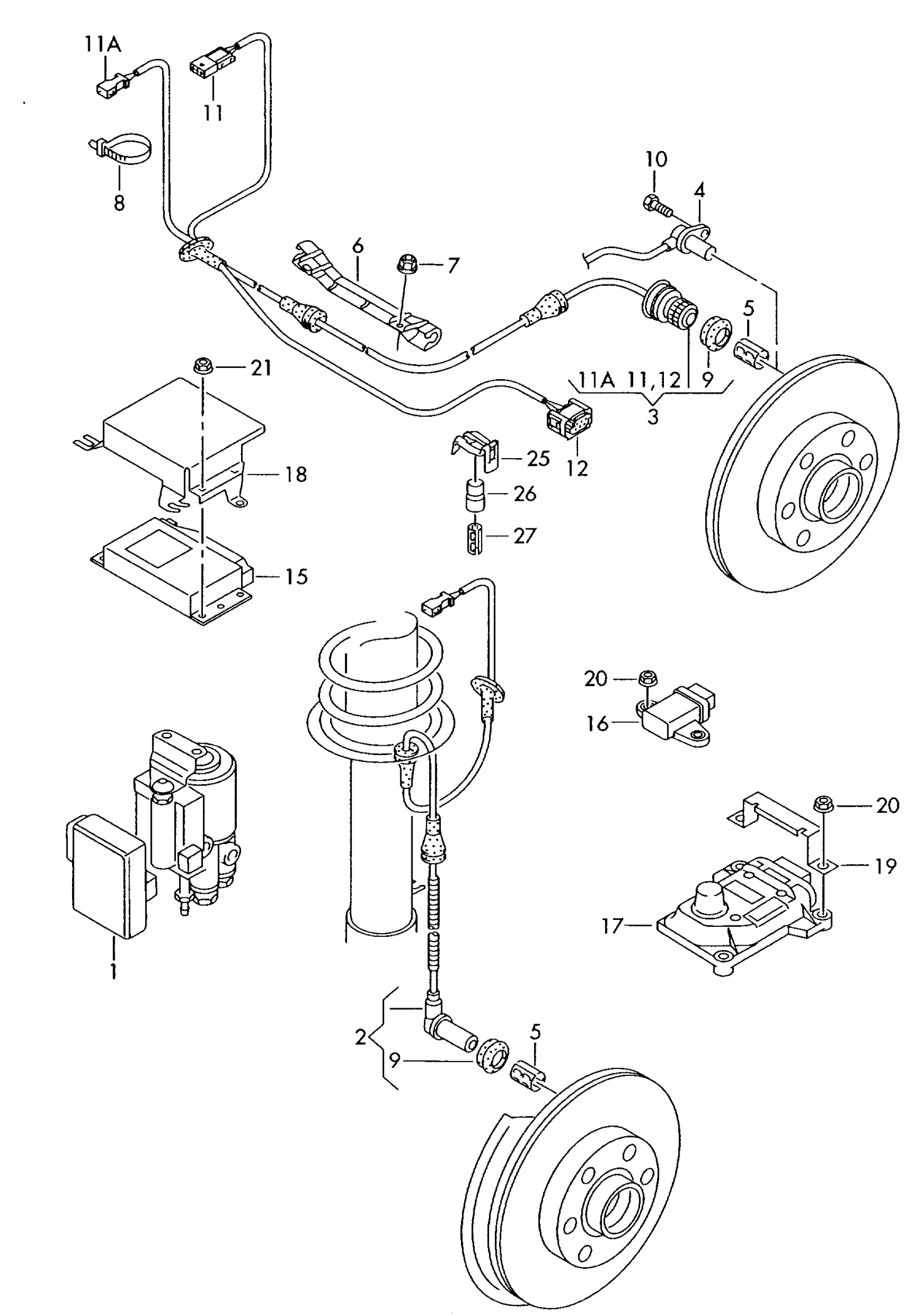 110300 OE Clamping Sleeve for ABS - speed sensor (See item 5 on other page)