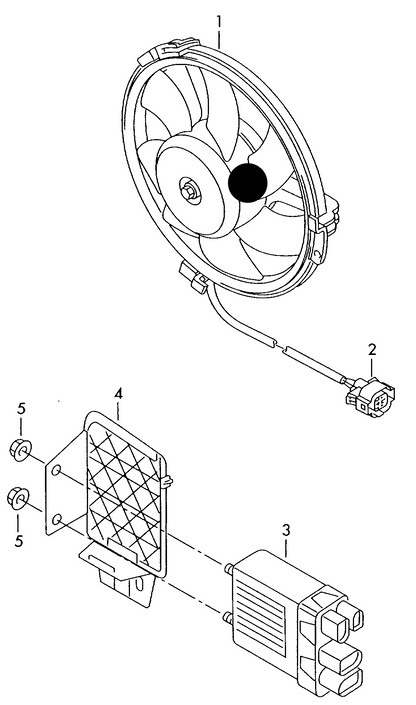 (1) 114329 Radiator Fan 420mm/450 watt