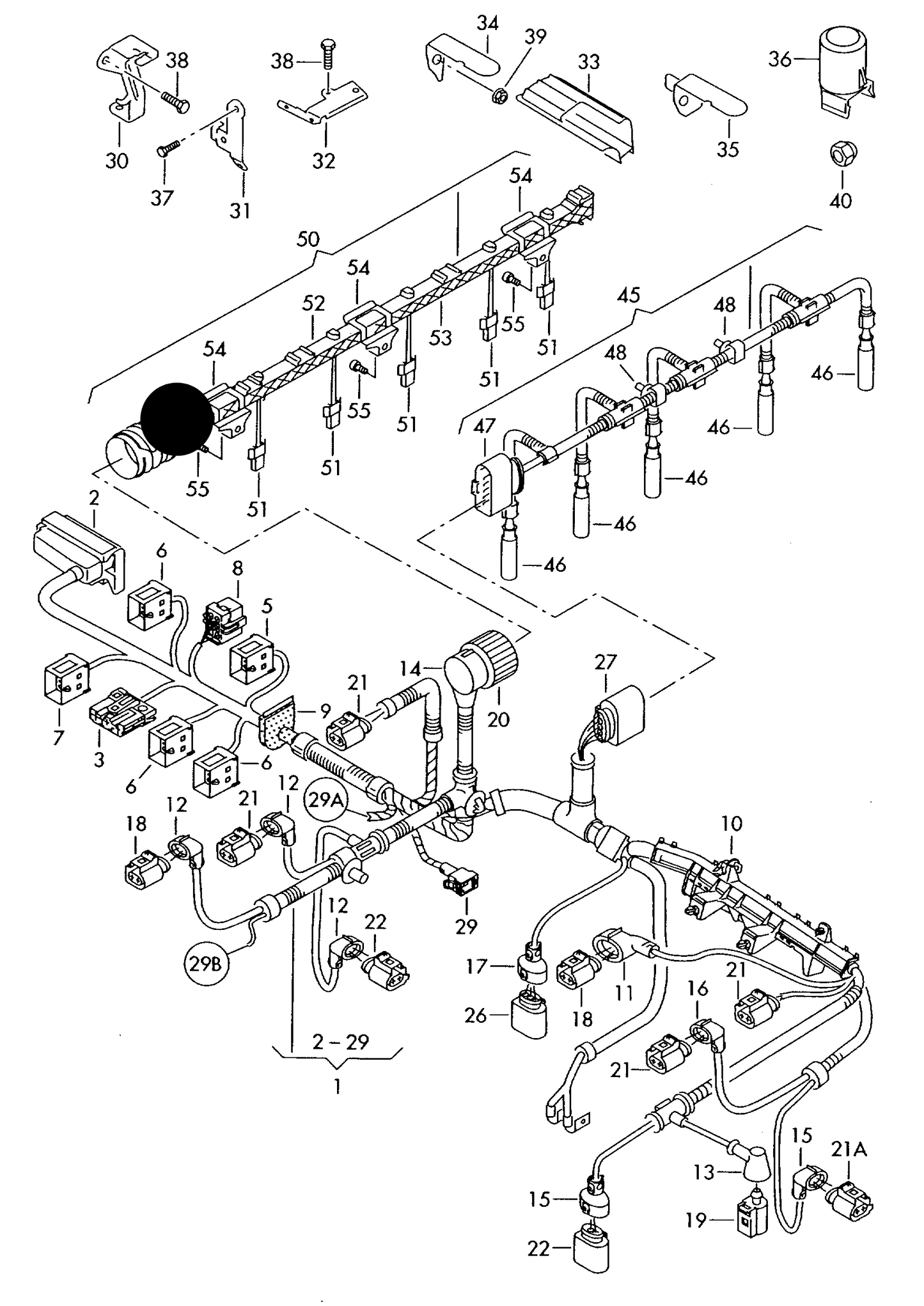 (50) 119249 OEM INJECTOR LOOM T5 2.5TDI 'Special order 1-2 days'