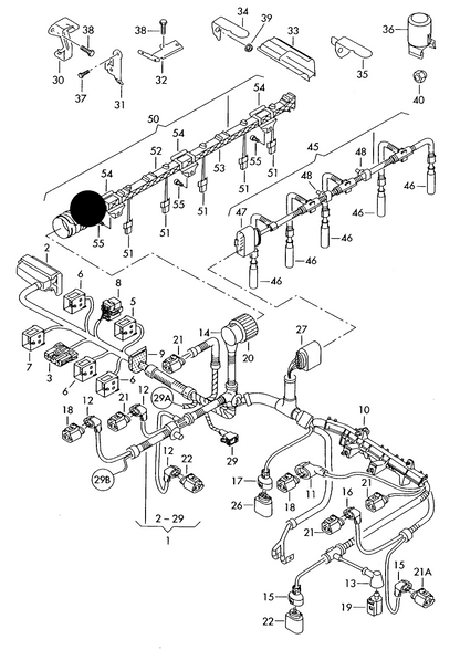 (50) 119249 OEM INJECTOR LOOM T5 2.5TDI 'Special order 1-2 days'