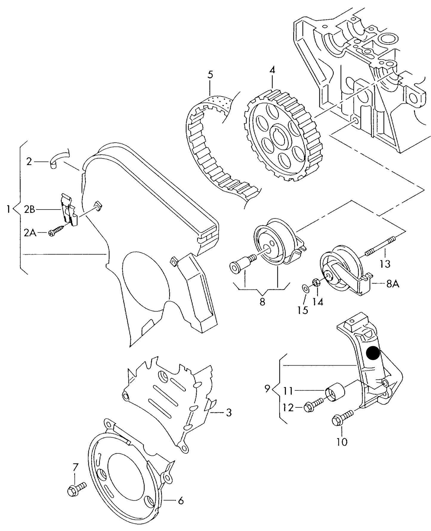 (ITEM 9) 109142 OE NTN Cambelt Damper>>>Timing Belt Kit  Various VAG engines including ALT,