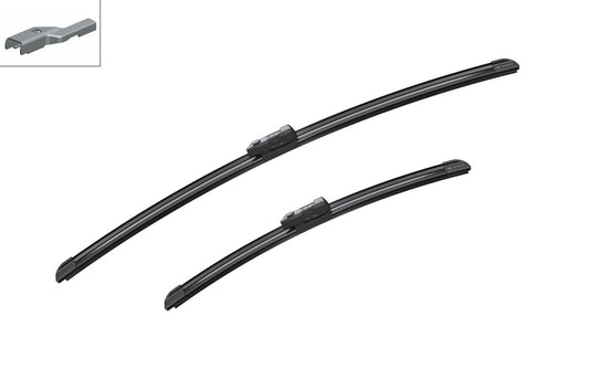VW446 Bosch 1 set aerodynamic wiper blades (driver and passenger side) RHD