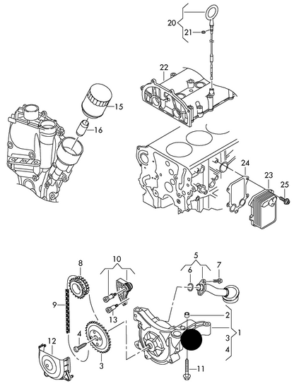 (ITEM 1) 116245 Engine Oil Pump 1.4/1.6FSI 04>