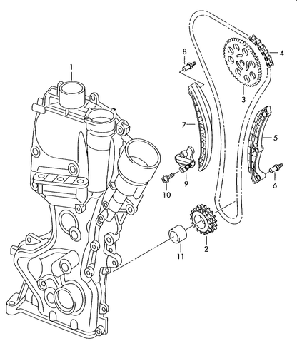 (ITEMS 9+) 114354KP6 TIMING CHAIN & TENSIONER KIT