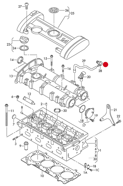 (28) 116852 FEBI Vacuum valve