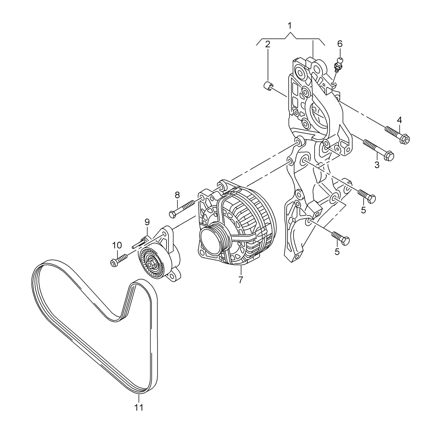 (9) 118001 MEYLE Ribbed belt tensioner