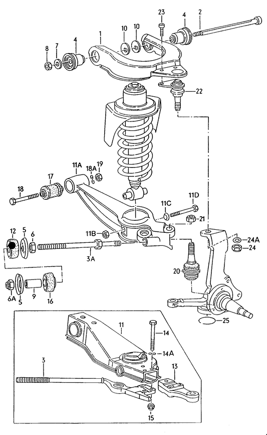 (item 12) 103258 Meyle Inner Radius Arm Bush