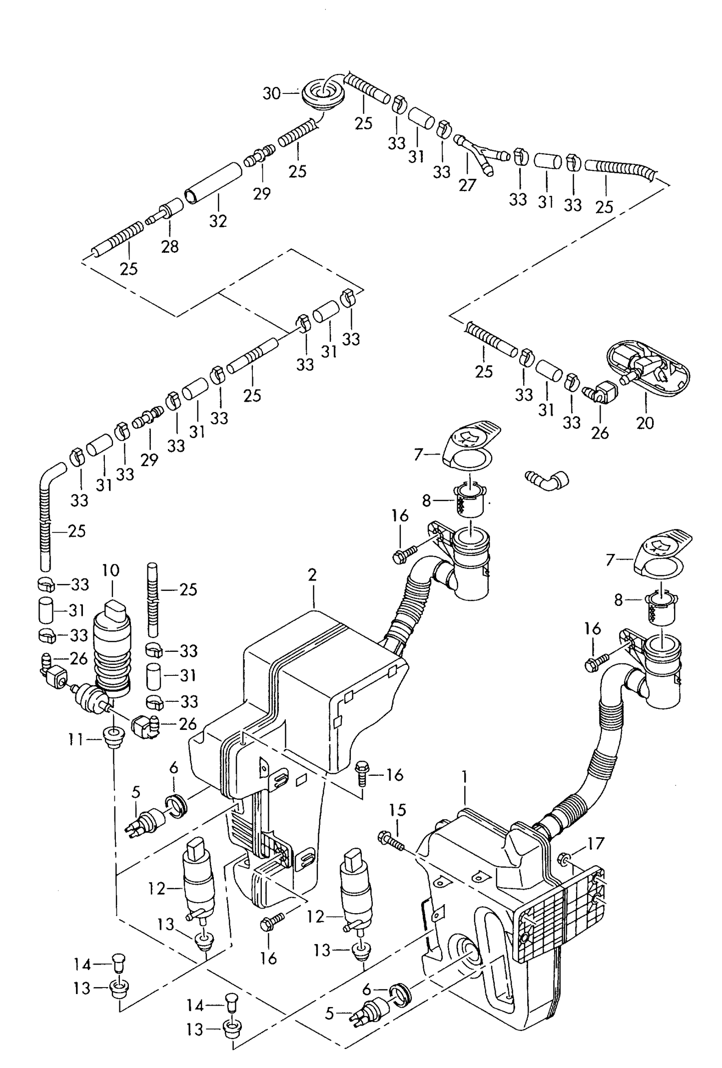 (10) 107818 Washer Pump for windscreen- and headlight-washer system