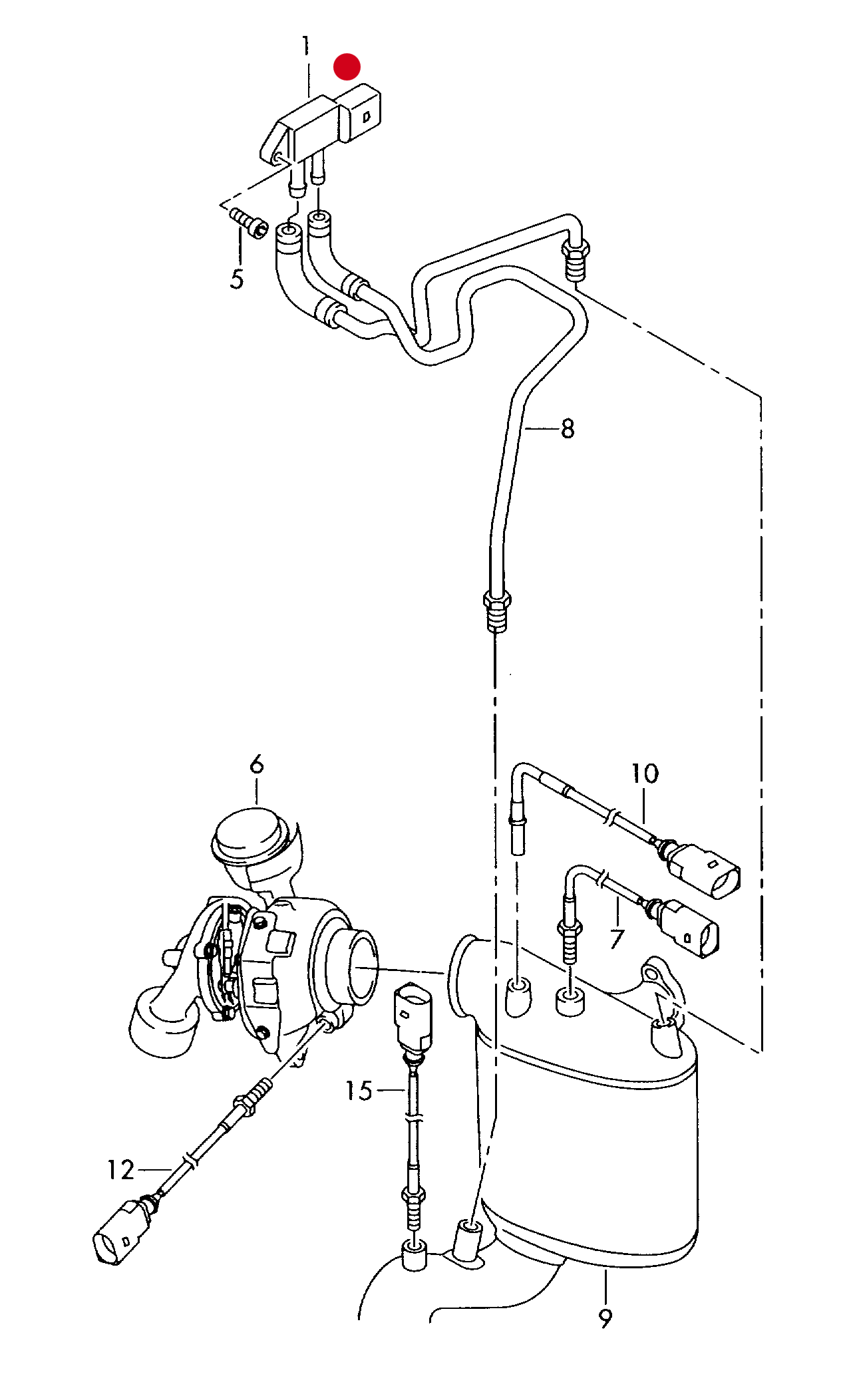 (1) 115398 MAP Exhaust Pressure Sensor