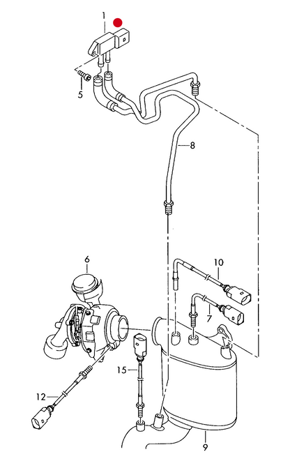 (1) 115398 MAP Exhaust Pressure Sensor