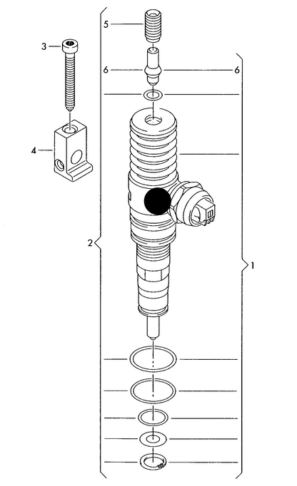 (ITEM 1) 87203 ECO Reman Diesel Injector 1.9tdi AXB,AXC