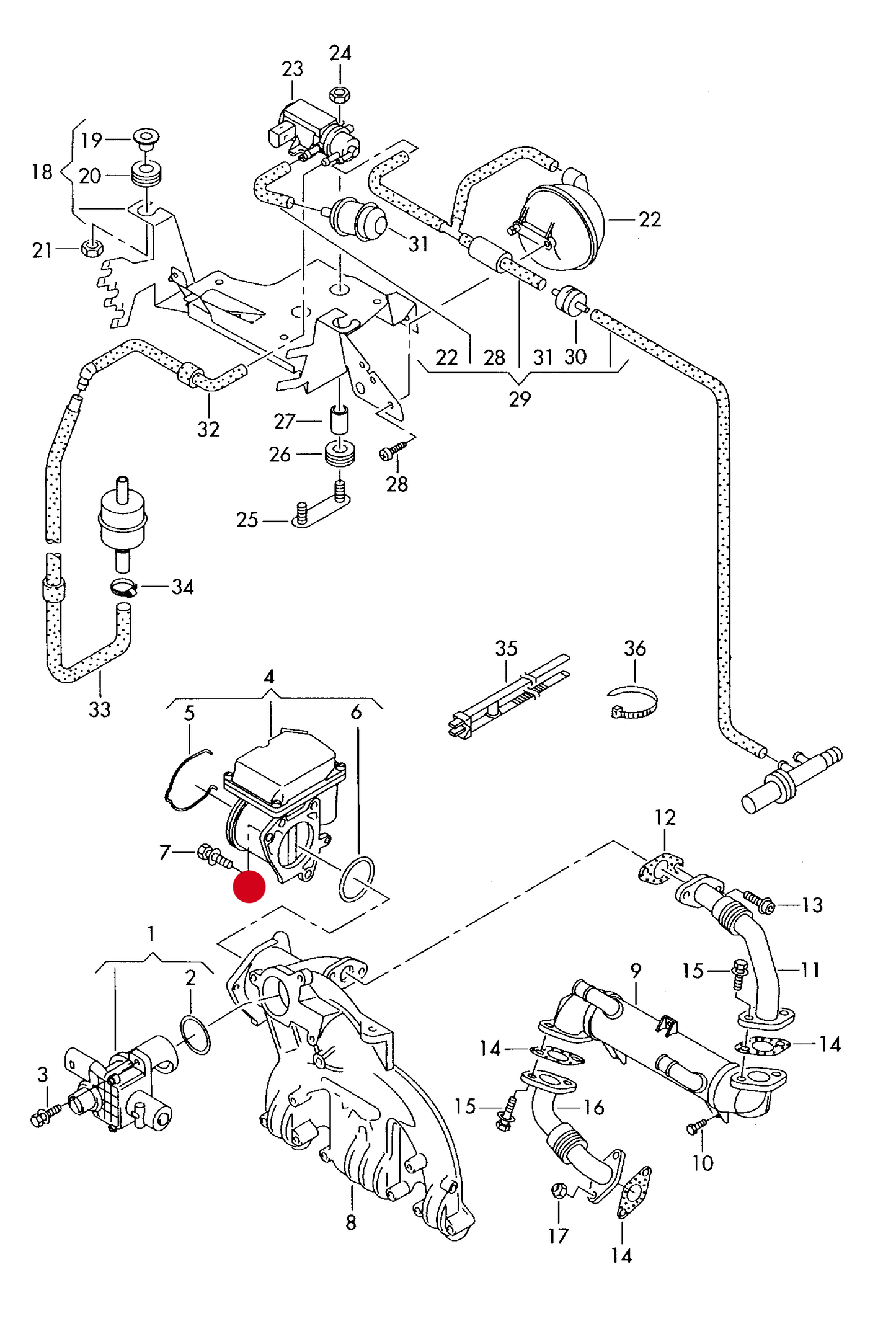 (4) 117305 Pierburg Throttle Body/Control flap diesel eng.+ BLS,BSU,BMM