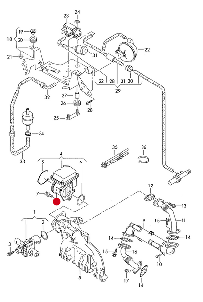 (4) 117305 Pierburg Throttle Body/Control flap diesel eng.+ BLS,BSU,BMM