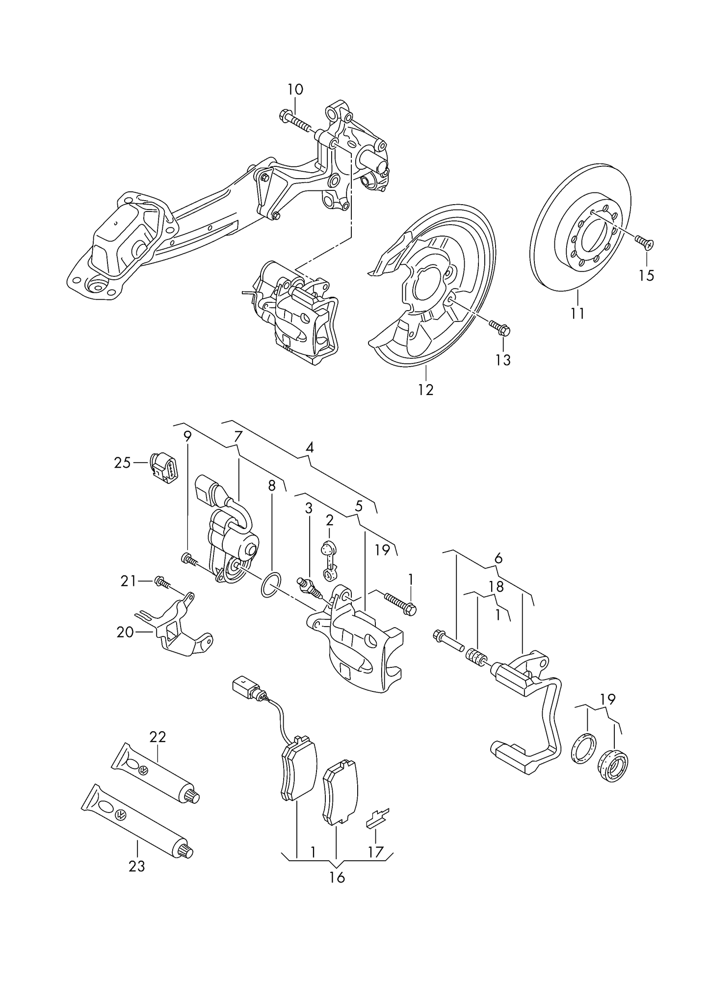 (16) 112168 MEYLE Rear Brake Pad Set w/o sensors Various VAG 04>