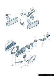 (16) R/H Mirror Glasss Wide angle/Heated Skoda Yeti