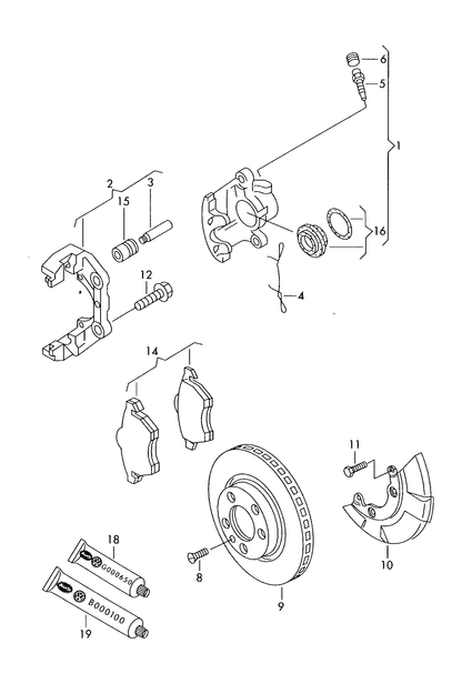 (16) 108348 Caliper seal kit