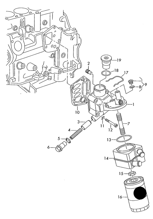 (ITEM 16) 100653 Oil Filter 1.6 8V;1.8 8V;2.0 8V;1.8T PETROL 1994>