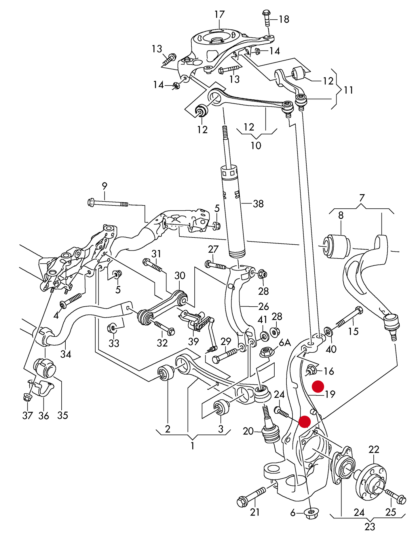 (19) 58163301 OPTIMAL N/S Front Wheel bearing housing (HUB) PR-1LA