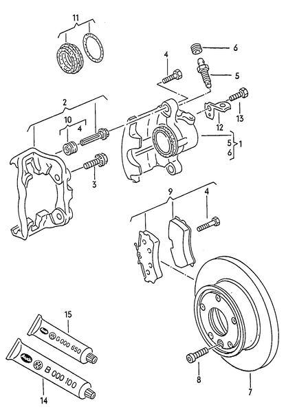 (1) BC81933 RH Fronr brake caliper T4 PR-1LA