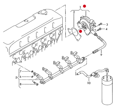 (1) 116184 Pierburg Fuel/Vacuum Pump AXD,AXE,BNZ, BPC