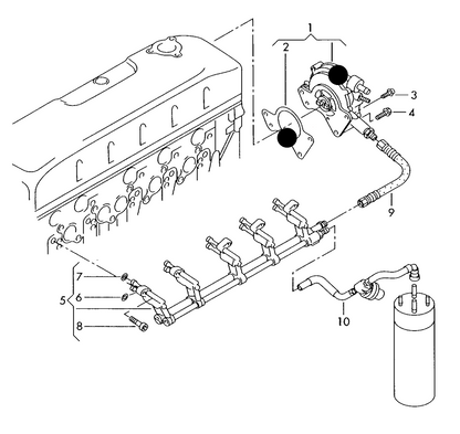 (ITEMS 1 & 2) 116184 Fuel/Vacuum Pump & Gasket AXD,AXE,BNZ, BPC