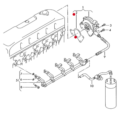(2) 116692 ELRING Fuel/Vacuum pump gasket AXD,AXE,BNZ, BPC