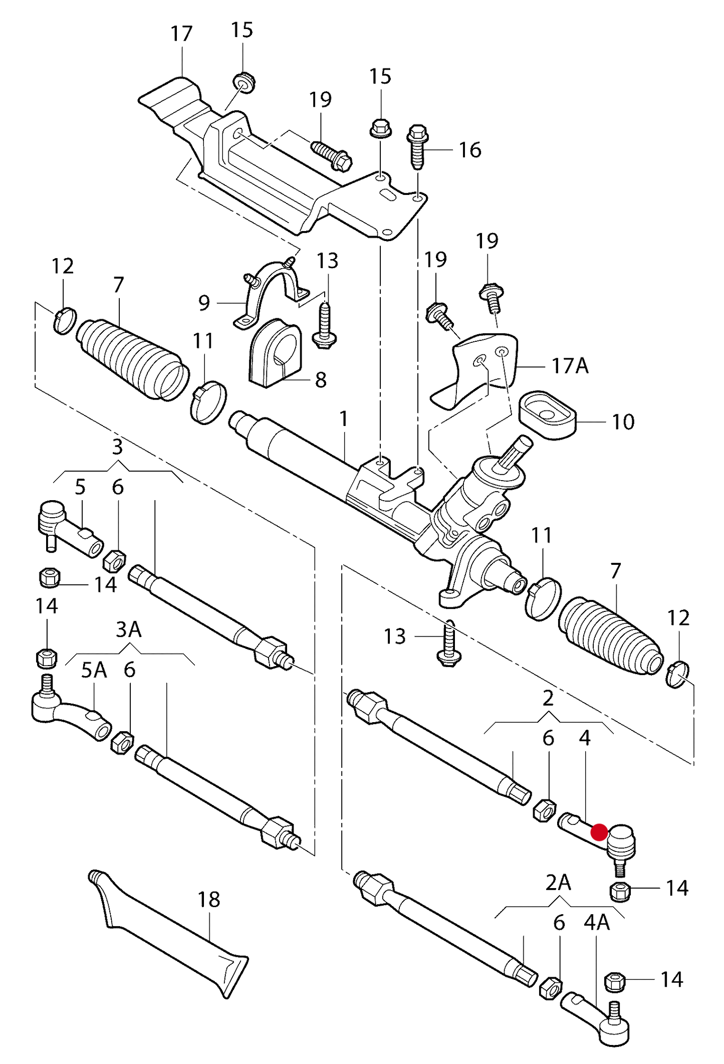 (4) 110236 OPTIMAL Steering Tie Rod End-Left Outer VAG 01/98>