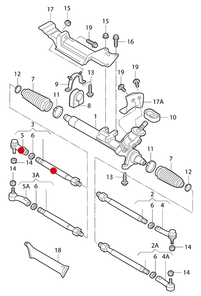 (3) 109108 OPTIMAL Steering Tie Rod Assy-Right VAG 01/1998>