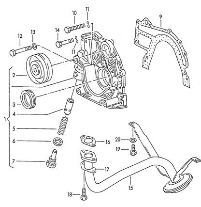 (10 112348 FEBI Oil Pump without gasket