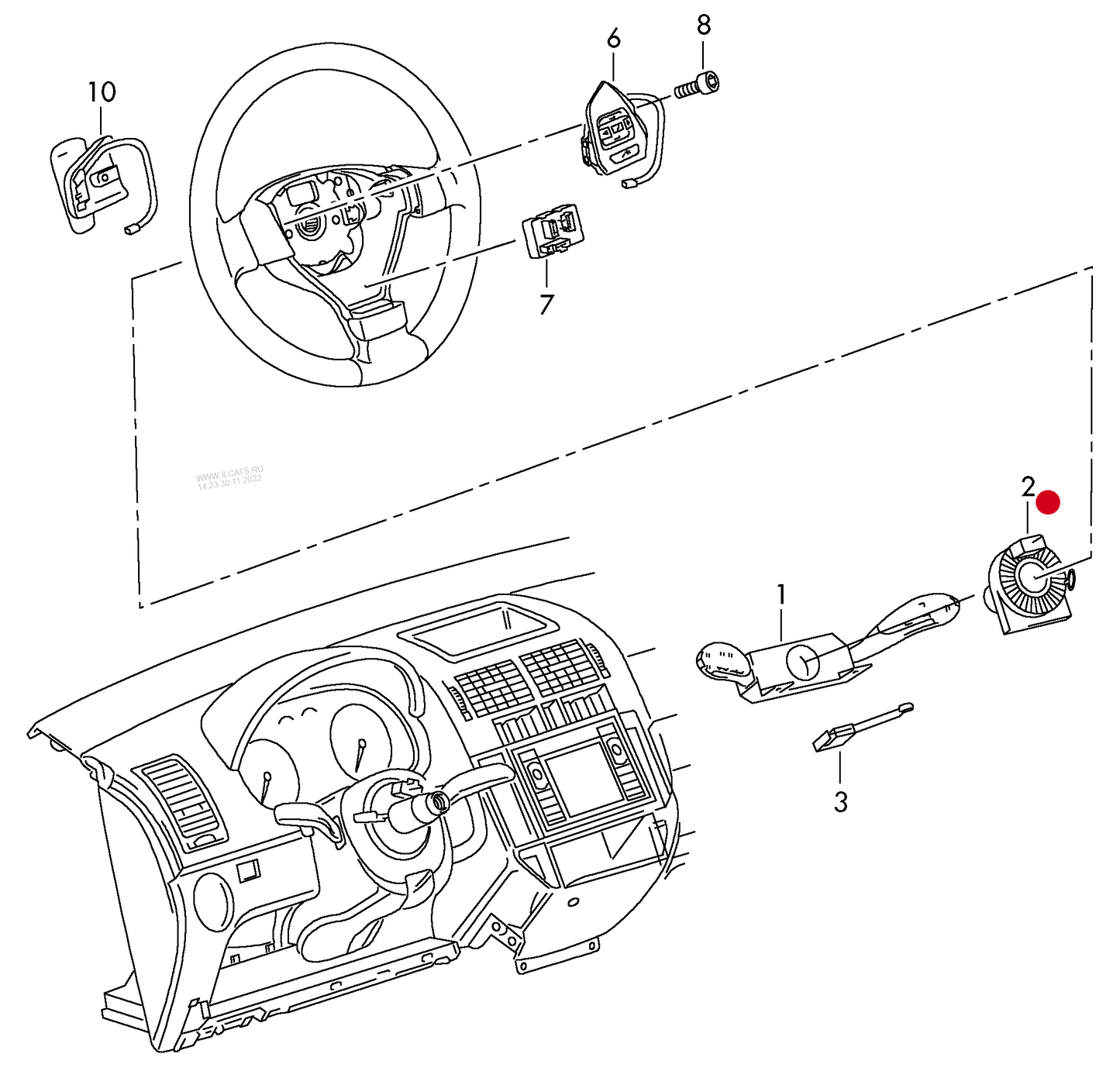 (2) 916742 METZGER Airbag Clock Spring