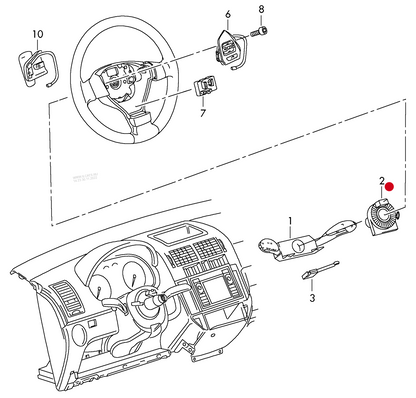 (2) 916742 METZGER Airbag Clock Spring