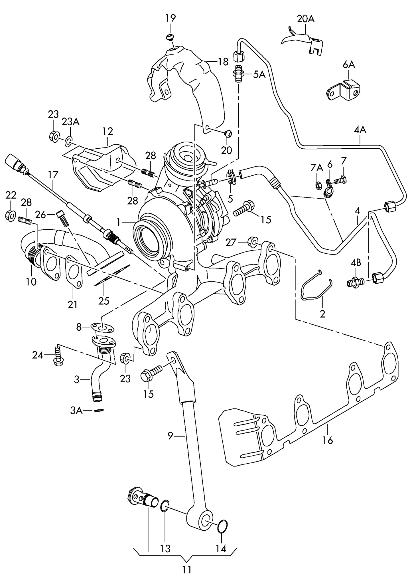 (1) 126760 BORGWARNER OE Reman Turbo & manifold (VTG) diesel eng.+ BLS,BSU This part incurs a £168.00 surcharge