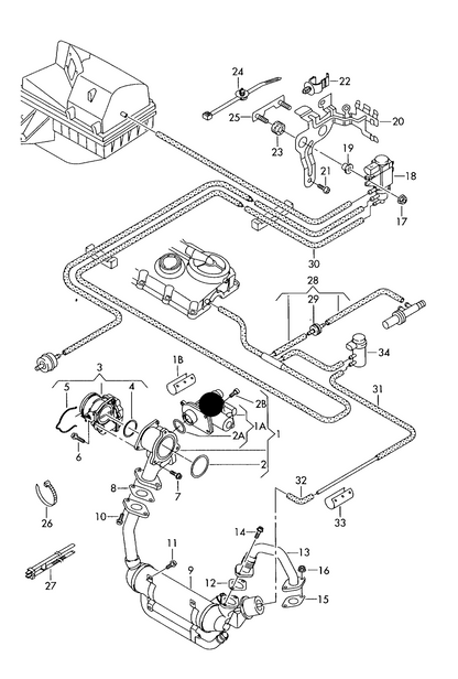 (ITEM 1) 639152 PIERBURG EGR Valve diesel eng.+ BLS,BSU,BMM