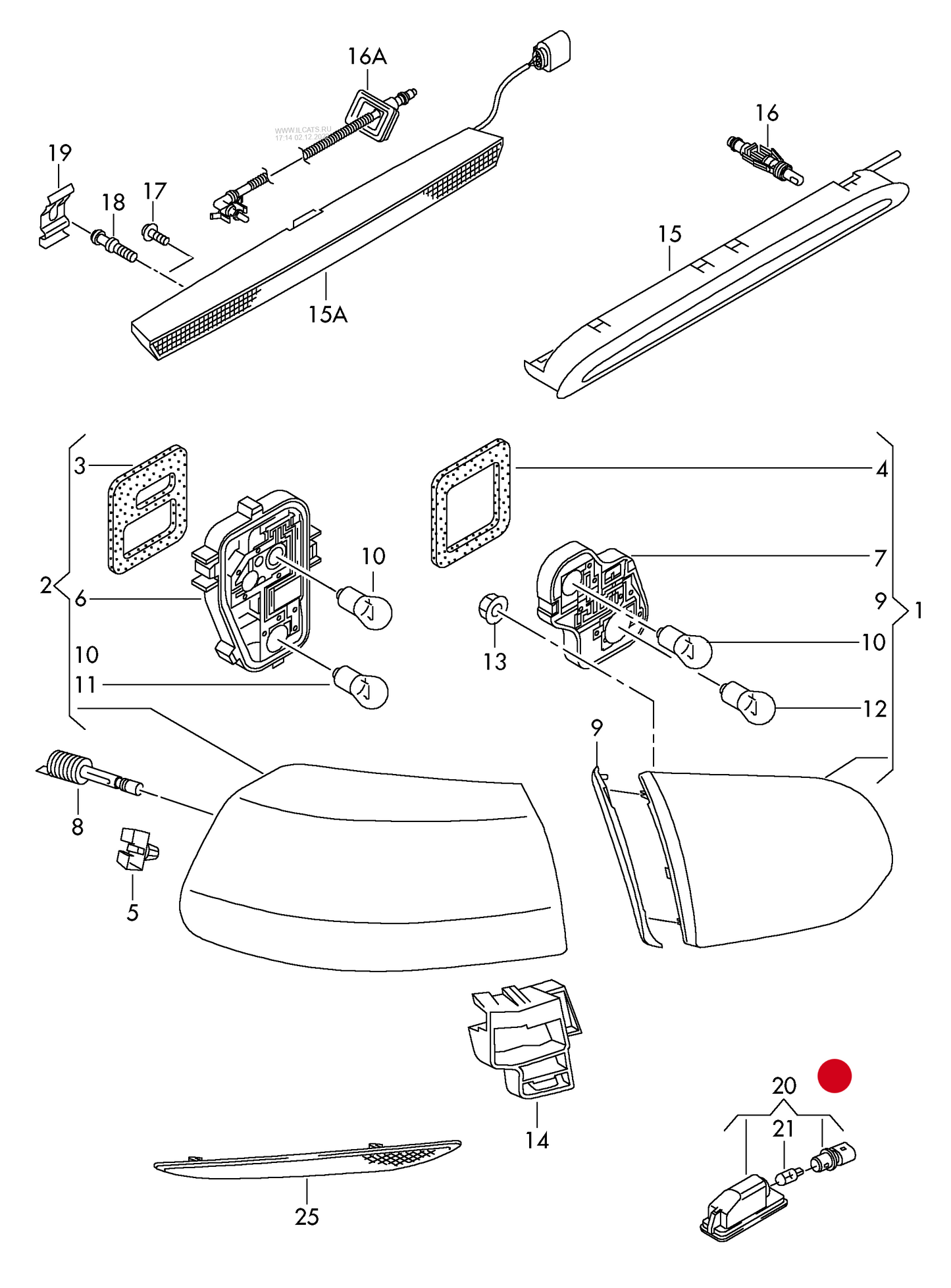 (20) NPL0013 DEPO Licence plate light PR-KL0 (non LED)