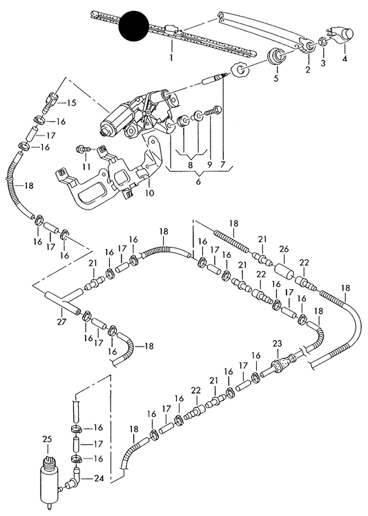 (ITEM 1) 119503 Rear Aero Blade T5 (7H) Twin door type