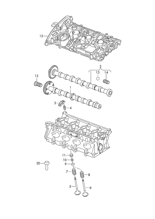 (ITEM 2) 647033 OE Quality Camshaft (exhaust)