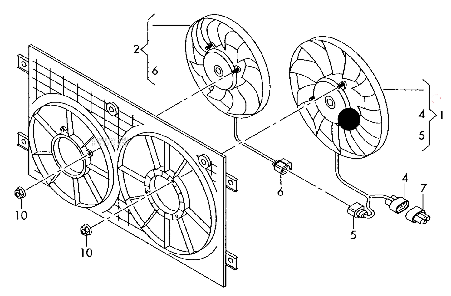 (1) 116982 MEYLE radiator fan for vehicle use in cold and moderate climates 400W 360MM TEMIC/BROSE PR-8Z4,8Z5, 8Z7